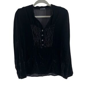 CP Shades Velvet Top in Black, size small